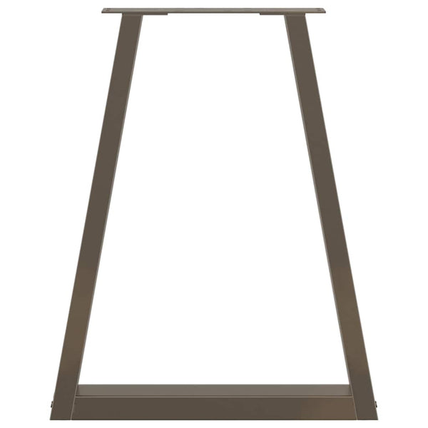 V-Form Tischbeine aus Stahl, 60 cm, 2er-Set