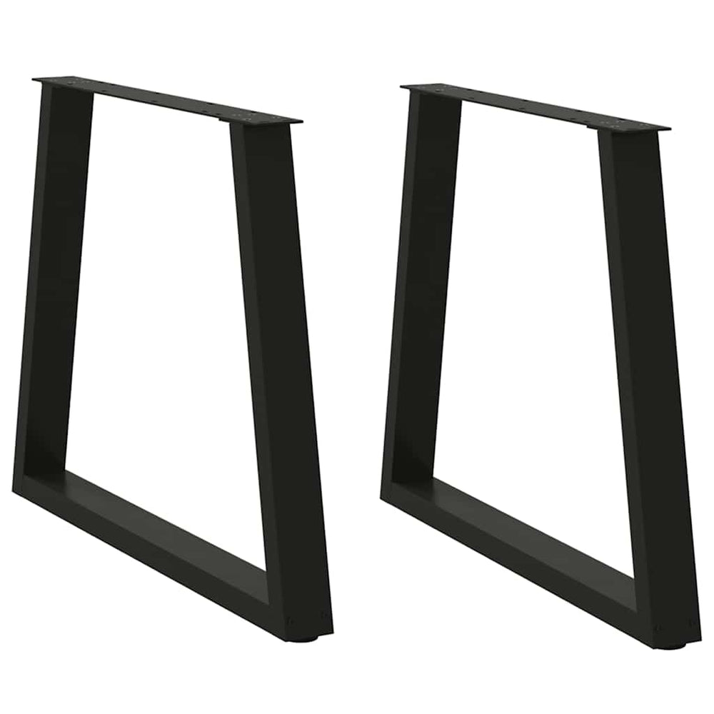 Tischbeine V-Form Schwarz, 2er Set