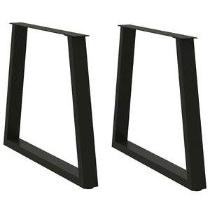 Tischbeine V-Form Schwarz, 2er Set