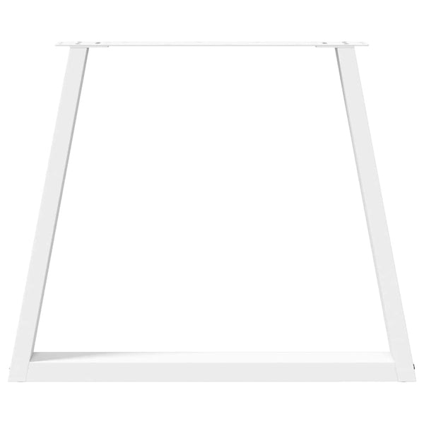 V-Form Tischbeine, 70 cm, Weiß, 2er Set