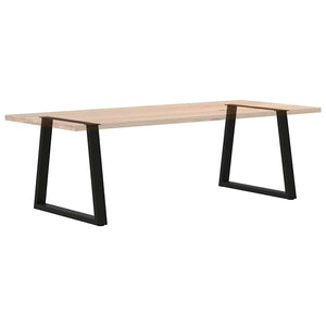 V-Form Tischbeine, Schwarz, 80 cm, 2er-Set