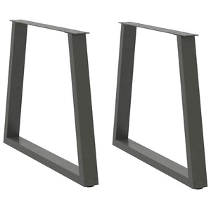 V-Form Tischbeine, Anthrazit, 80x72 cm, 2er Set