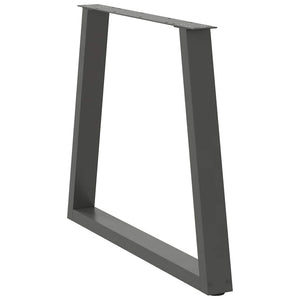 V-Form Tischbeine, Anthrazit, 80x72 cm, 2er Set