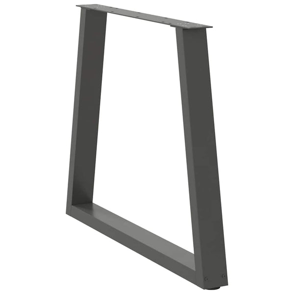 V-Form Tischbeine, Anthrazit, 80x72 cm, 2er Set