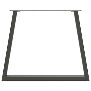 V-Form Tischbeine, Anthrazit, 80x72 cm, 2er Set