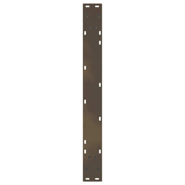 V-Form Esstischbeine, 80 cm, Naturstahl, 2er-Set