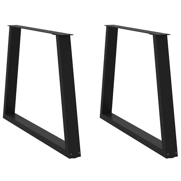 V-Form Tischbeine, Schwarz, 90cm, 2er Set