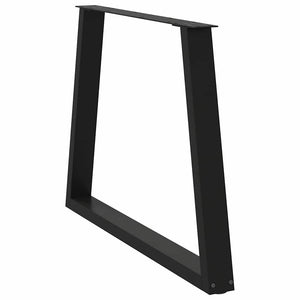 V-Form Tischbeine, Schwarz, 90cm, 2er Set