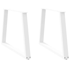 V-Form Tischbeine, 90 cm, Weiß, 2er Set