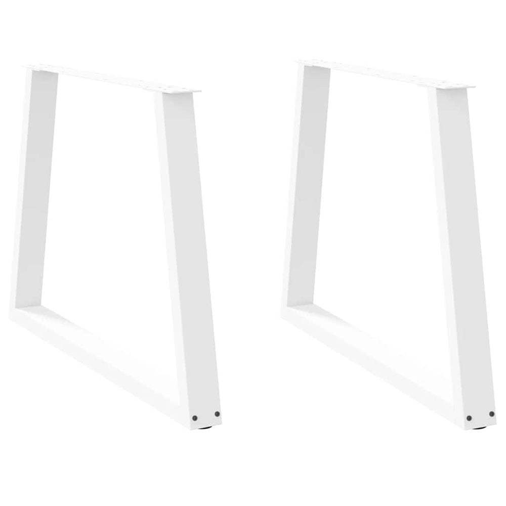 V-Form Tischbeine, 100 cm, Weiß, 2er-Set