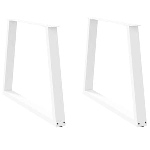 V-Form Tischbeine, 100 cm, Weiß, 2er-Set