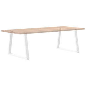 V-Form Tischbeine, 100 cm, Weiß, 2er-Set