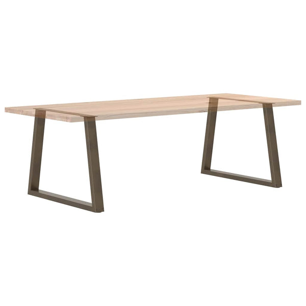 V-Form Tischbeine, Naturstahl, 100cm, 2er-Set