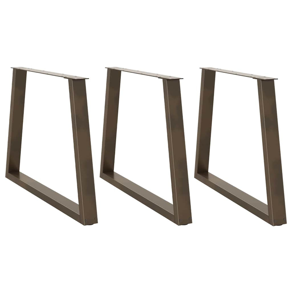 V-Form Tischbeine aus Stahl, 3er Set