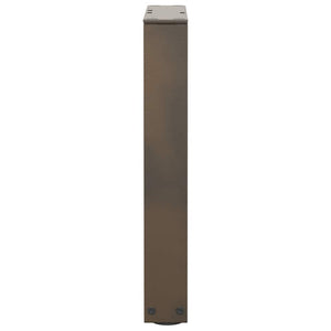 V-Form Couchtischbeine, Stahl Natur, 2er-Set