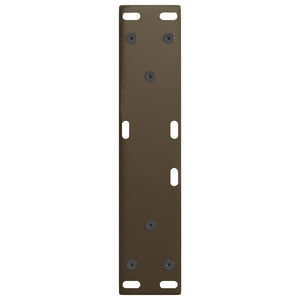 V-Form Couchtischbeine, Stahl Natur, 2er-Set