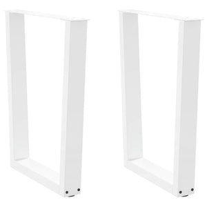 V-Form Tischbeine, 60 cm, Weiß, 2er-Set