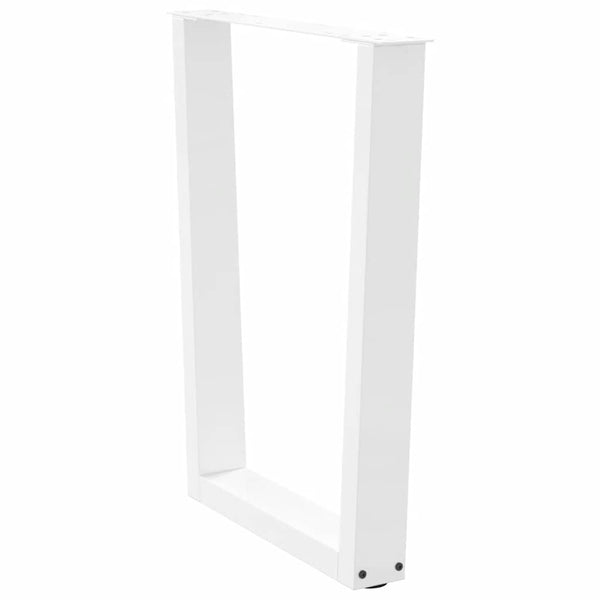 V-Form Tischbeine, 60 cm, Weiß, 2er-Set