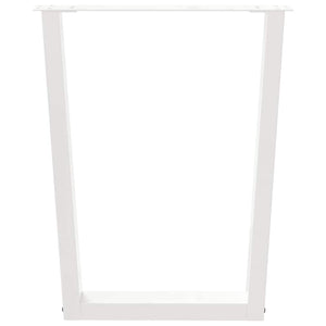 V-Form Tischbeine, 60 cm, Weiß, 2er-Set