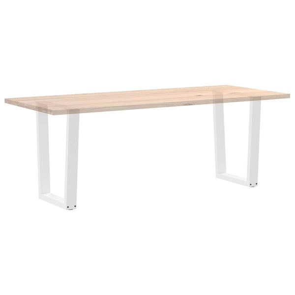 V-Form Tischbeine, 60 cm, Weiß, 2er-Set