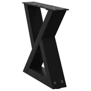 Schwarze Couchtischbeine, 30 cm, 2er-Set