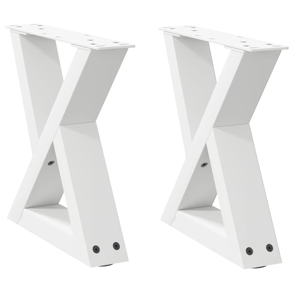 Weiße Couchtischbeine, 30 cm, 2er-Set