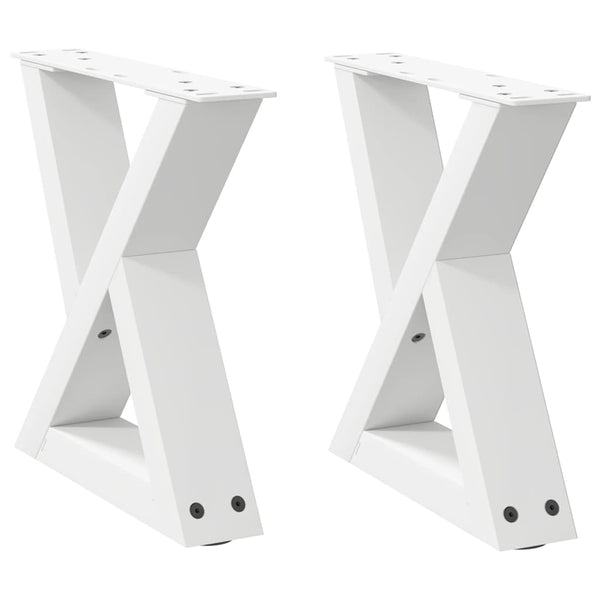 Weiße Couchtischbeine, 30 cm, 2er-Set