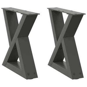 Couchtischbeine Anthrazit, 2er Set