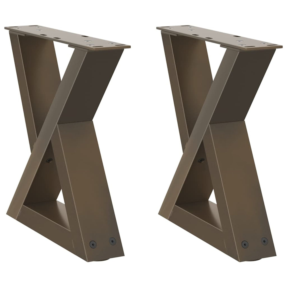 Couchtischbeine aus Stahl, 2er-Set