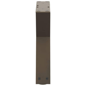 vidaXL Pieds de table basse 2 pcs Acier naturel 30x(30-31,3) cm Acier