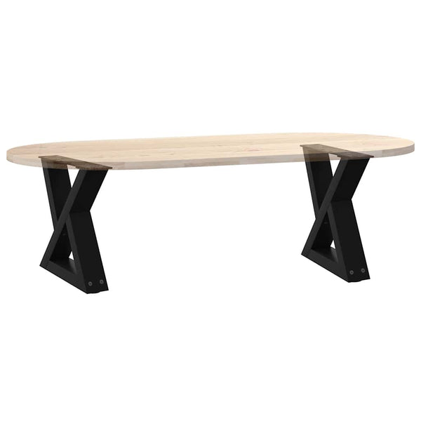 Couchtischbeine Schwarz 40cm, 2er Set