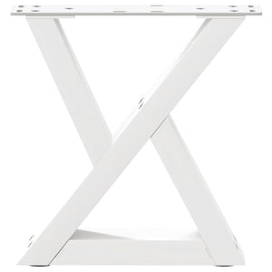 Couchtischbeine, 2er Set, Weiß, 40 cm Stahl