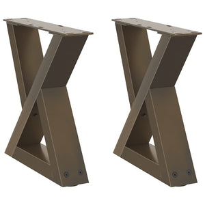 Couchtischbeine aus Stahl, 2er-Set