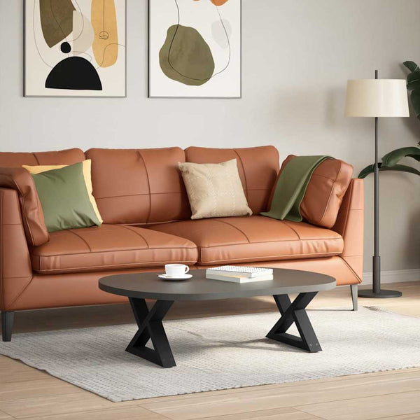Couchtischbeine Schwarz 50cm, 2er Set