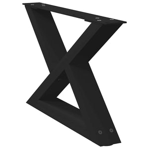 Couchtischbeine Schwarz 50cm, 2er Set