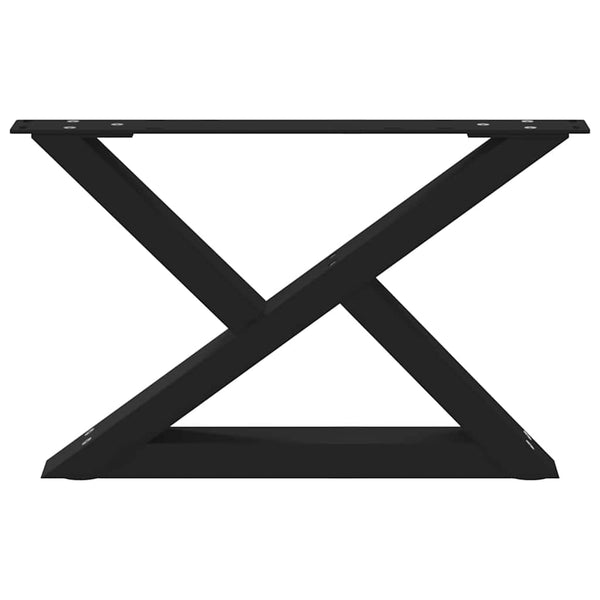 Couchtischbeine Schwarz 50cm, 2er Set