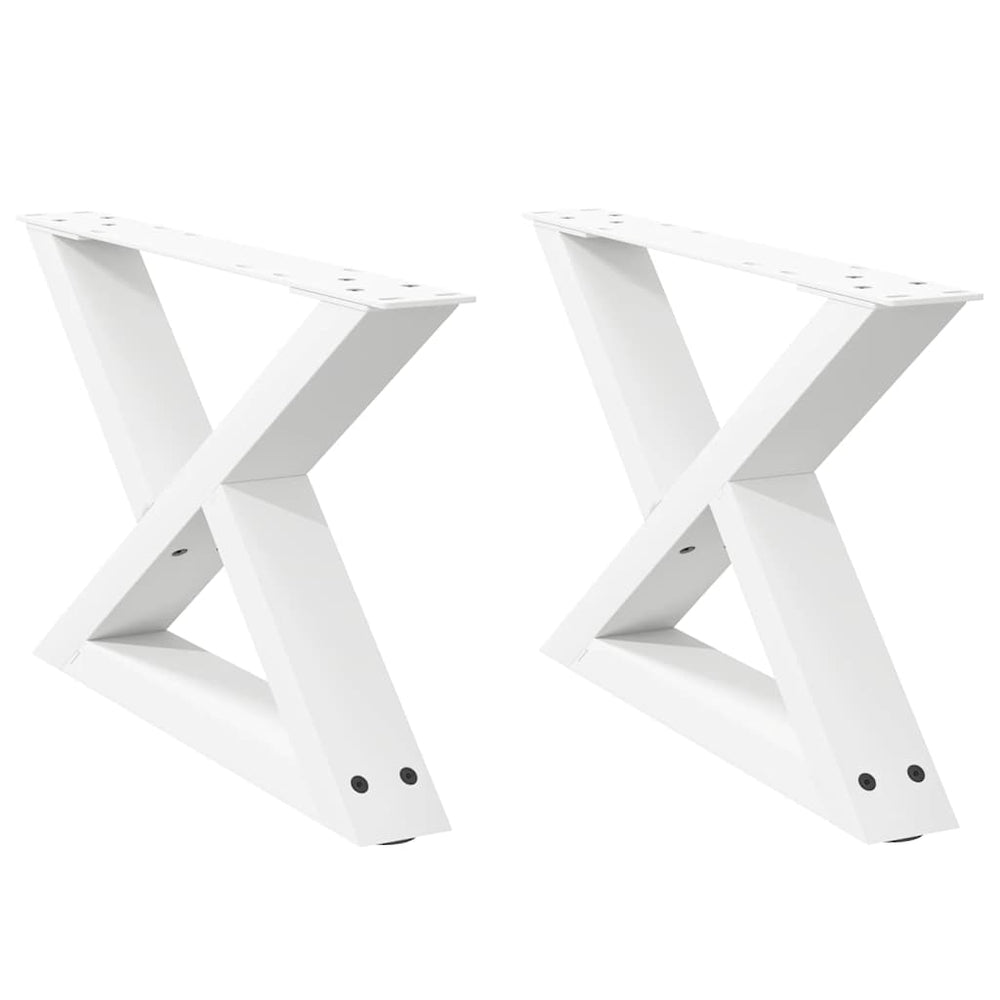 Weiße Couchtischbeine, 50 cm, 2er Set