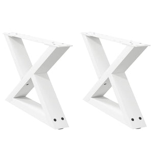 Weiße Couchtischbeine, 50 cm, 2er Set
