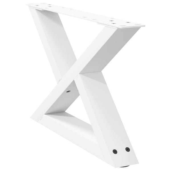 Weiße Couchtischbeine, 50 cm, 2er Set