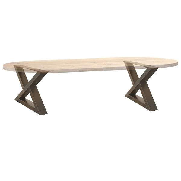 Couchtischbeine aus Stahl, 2er Set
