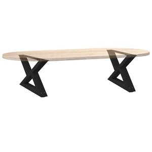 Couchtischbeine Schwarz 60 cm, 2er-Set