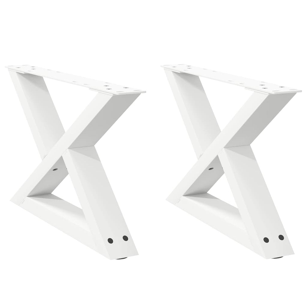 Couchtischbeine Weiß 60cm, 2er Set