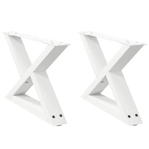 Couchtischbeine Weiß 60cm, 2er Set