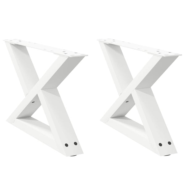 Couchtischbeine Weiß 60cm, 2er Set
