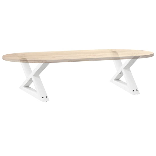Couchtischbeine Weiß 60cm, 2er Set