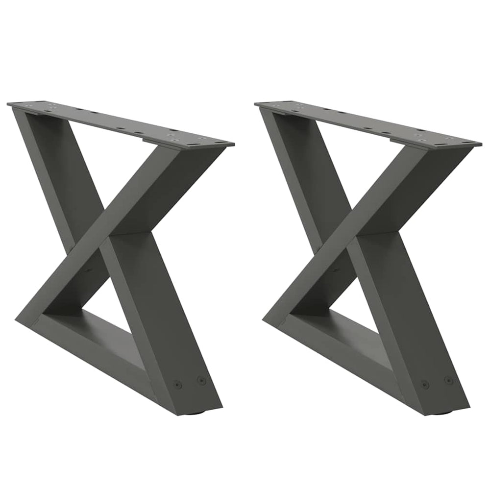 Couchtischbeine Anthrazit, 2er Set