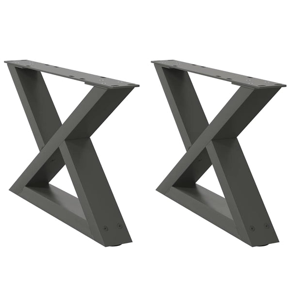 Couchtischbeine Anthrazit, 2er Set