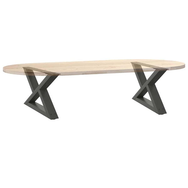 Couchtischbeine Anthrazit, 2er Set