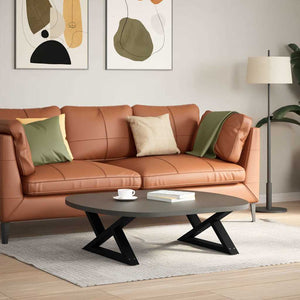 Couchtischbeine, 2er Set, Schwarz, 70 cm