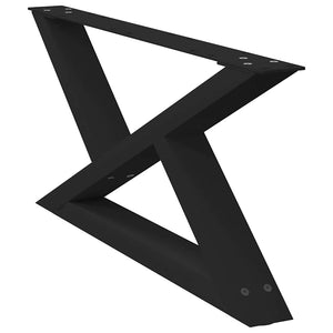 Couchtischbeine, 2er Set, Schwarz, 70 cm
